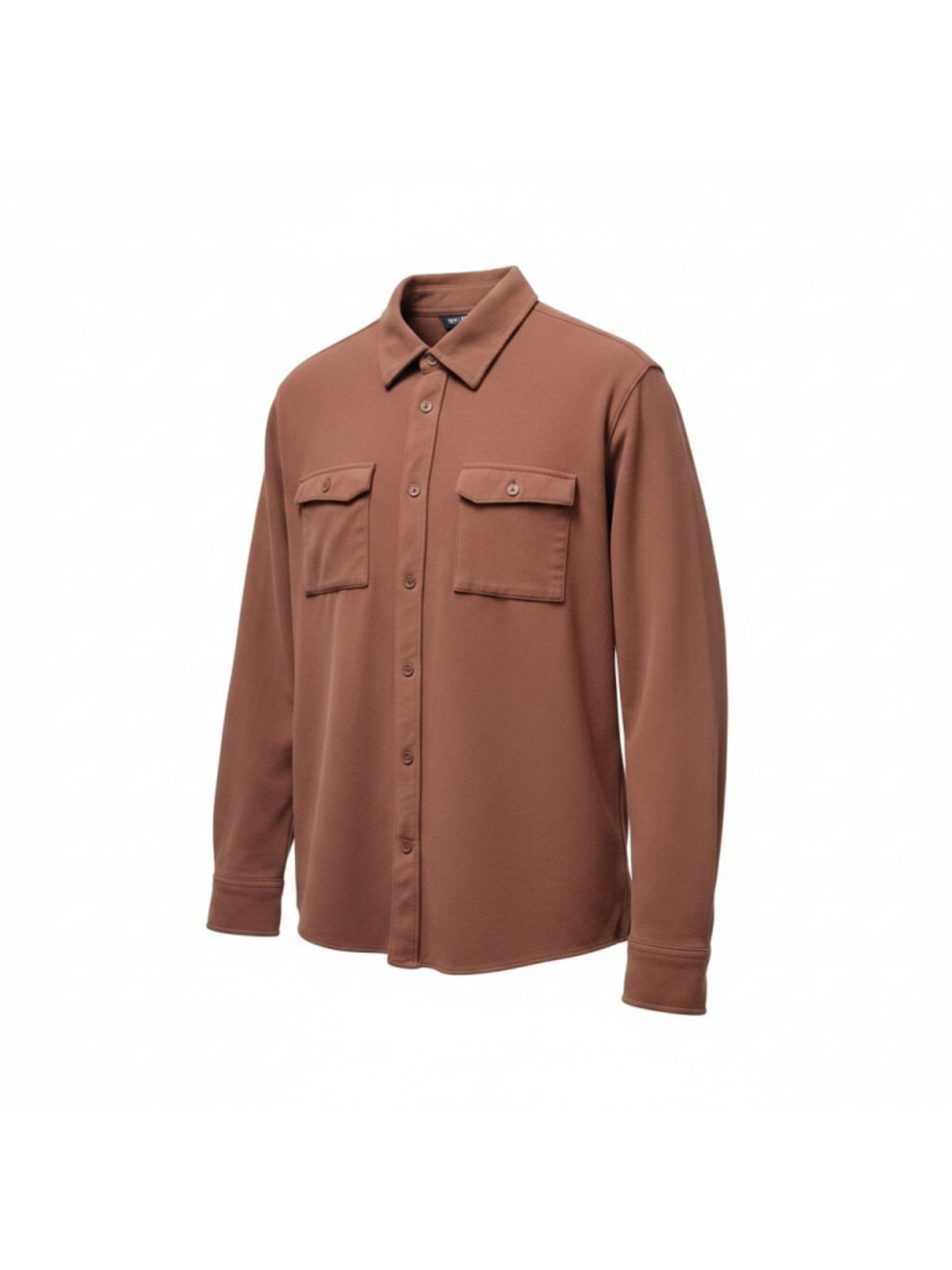 Rhone Stowaway Overshirt Men's Brown Relaxed Fit Long-Sleeves Shirt Jacket XL